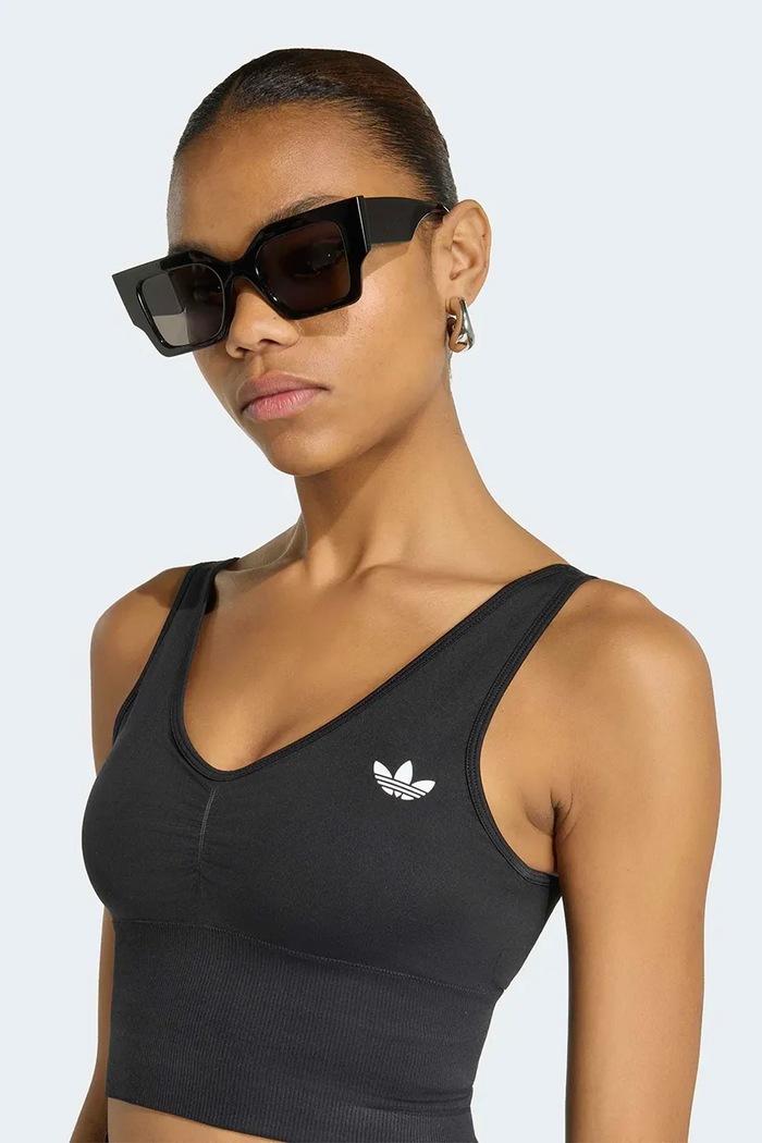 Biustonosz sportowy Essentials Seamless adidas Originals KU9731 czarny
