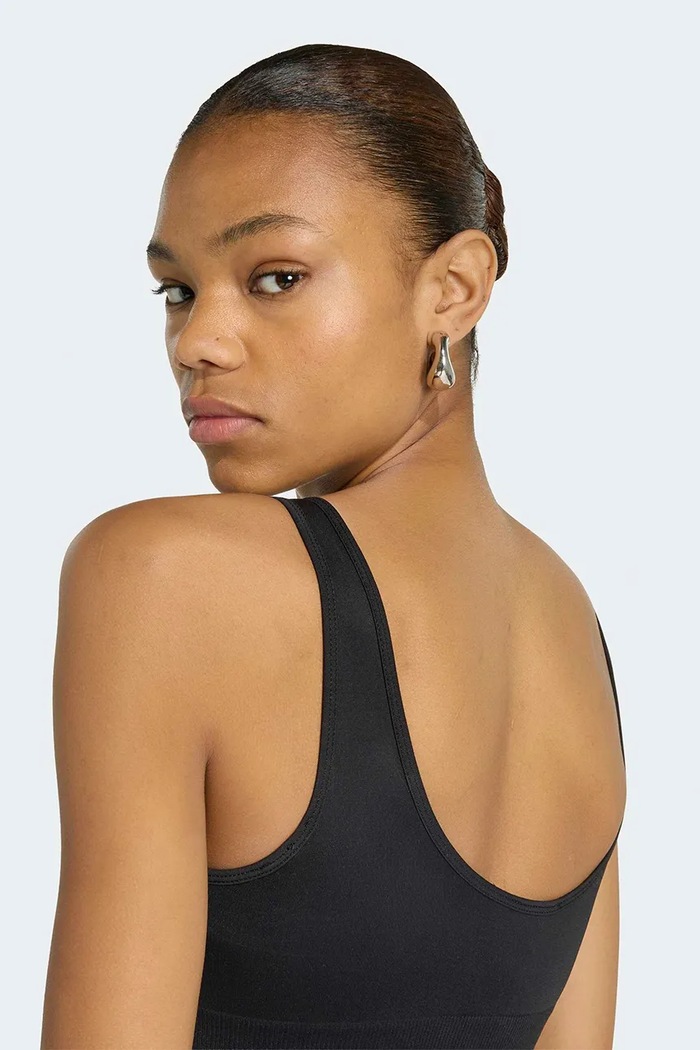 Biustonosz sportowy Essentials Seamless adidas Originals czarny KU9731