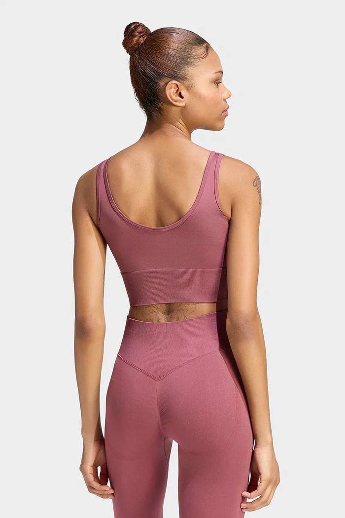 adidas Originals Biustonosz sportowy Essentials Seamless KU9730 różowy AW26