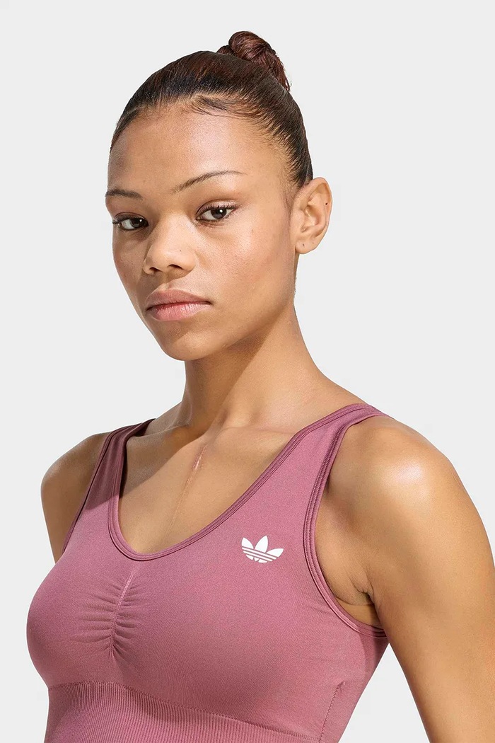 Biustonosz sportowy Essentials Seamless adidas Originals KU9730 różowy