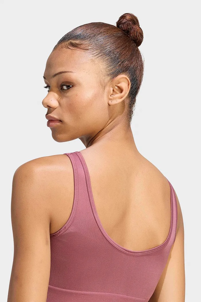 Biustonosz sportowy Essentials Seamless adidas Originals różowy KU9730