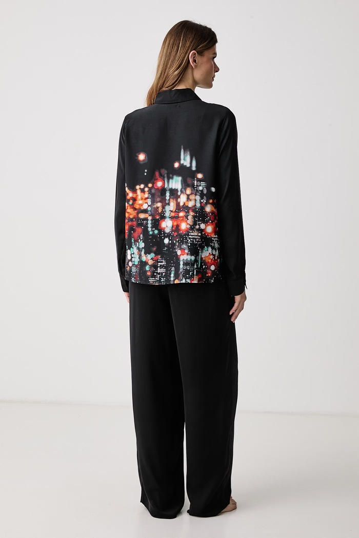Piżama damska DKNY YI80143 czarny