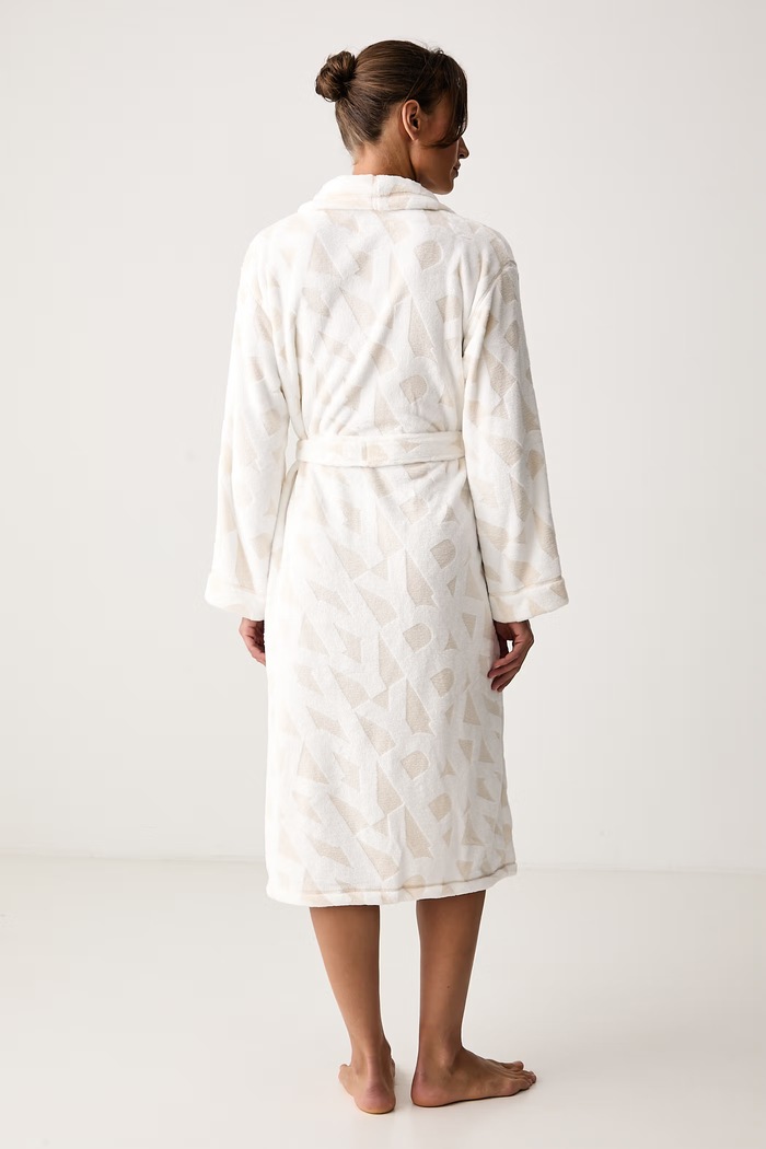 DKNY Szlafrok damski YI00141F beżowy AW26