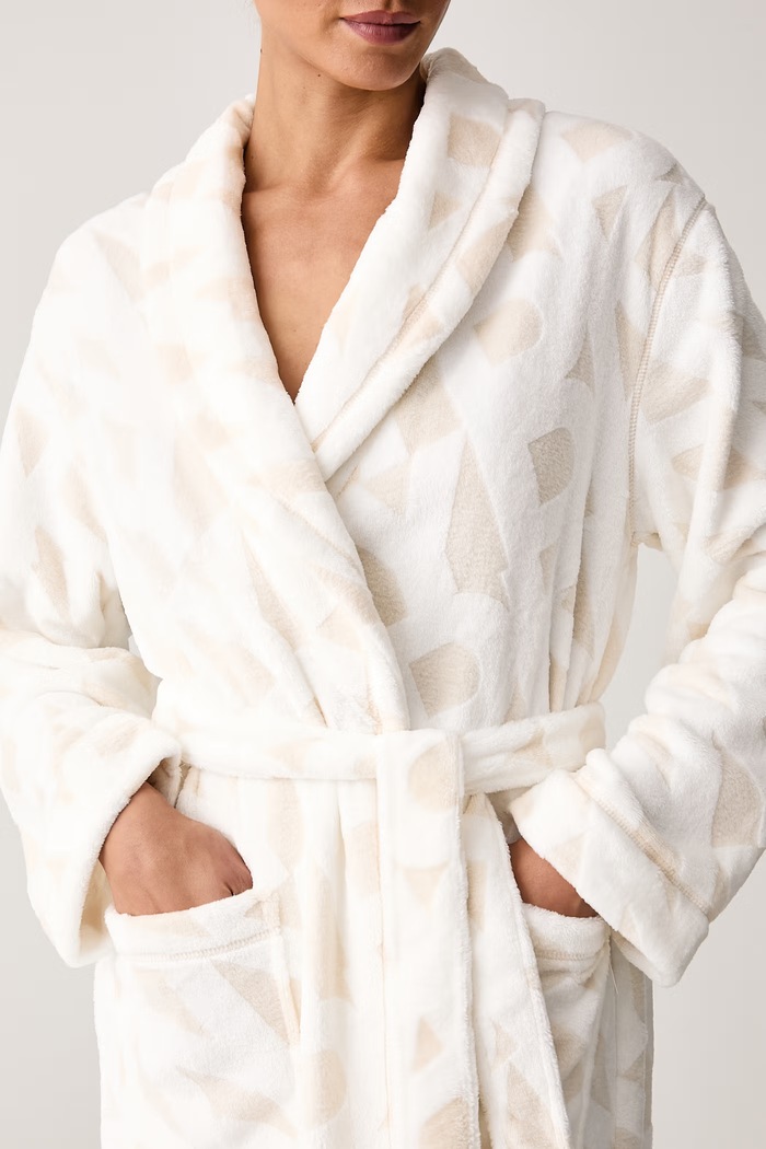 Odzież DKNY Szlafrok damski YI00141F beżowy
