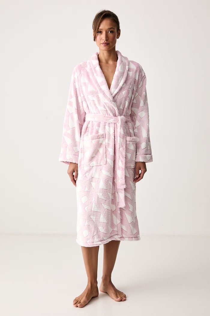 DKNY Szlafrok damski różowy YI00141F