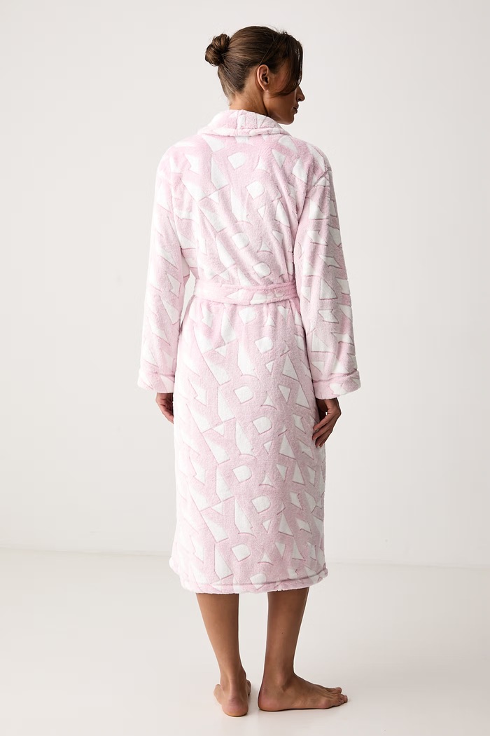 DKNY Szlafrok damski YI00141F różowy AW26
