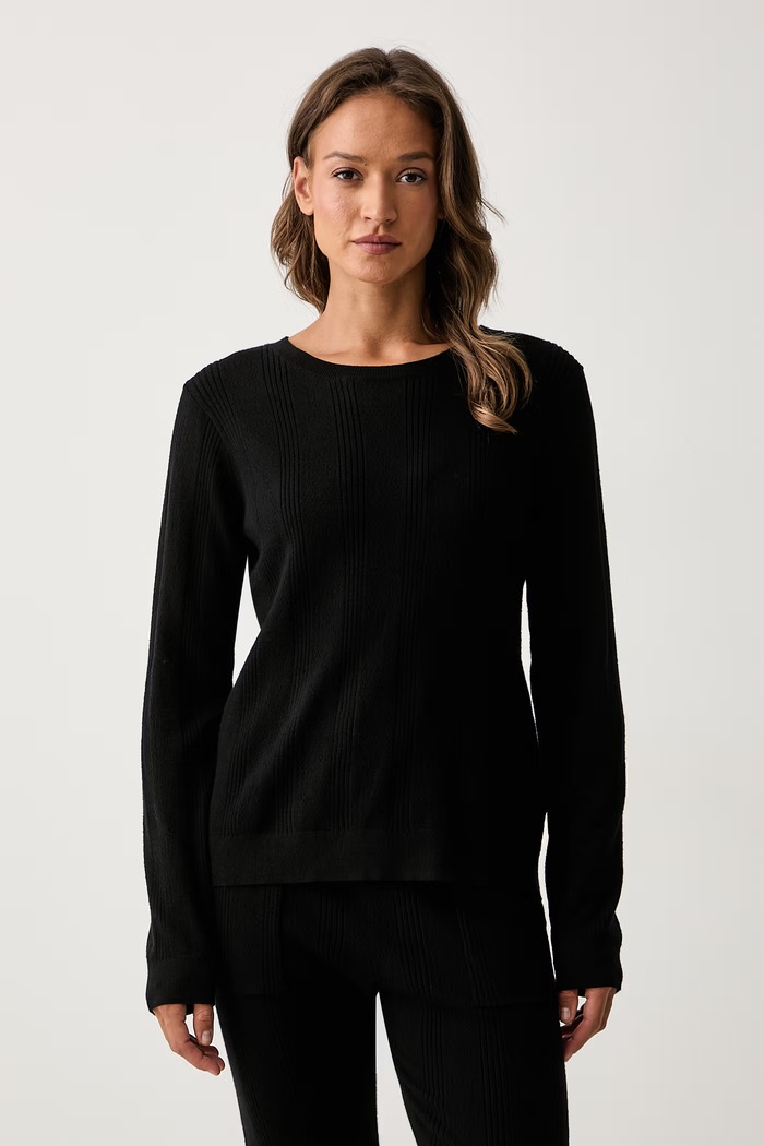 DKNY piżama dwuczęściowa damska z wiskozą YI80089 czarny AW26
