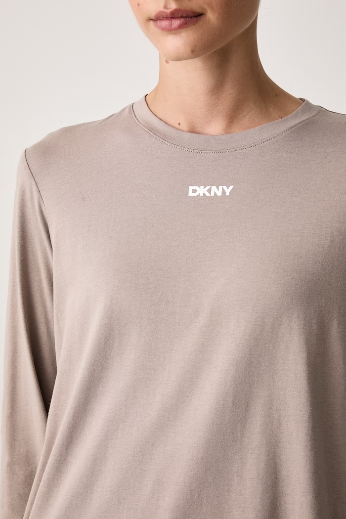 Îmbrăcăminte DKNY Pijama pentru femei cu bumbac YI80129 bej