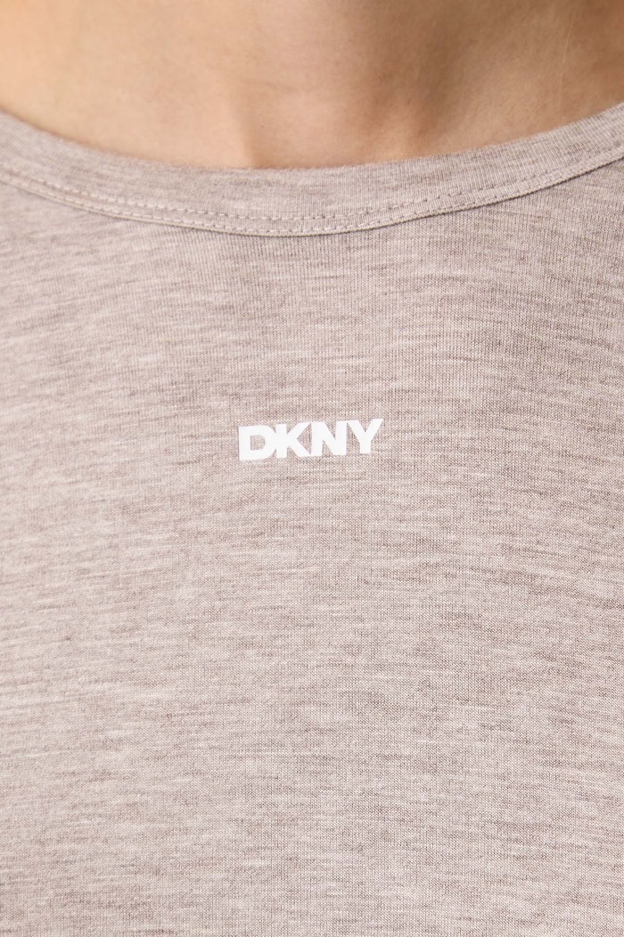 Piżama damska z wiskozy DKNY beżowy YI70135