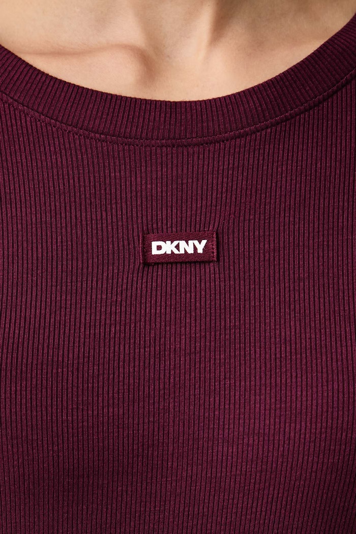 Koszula nocna damska z wiskozy DKNY YI00136 bordowy