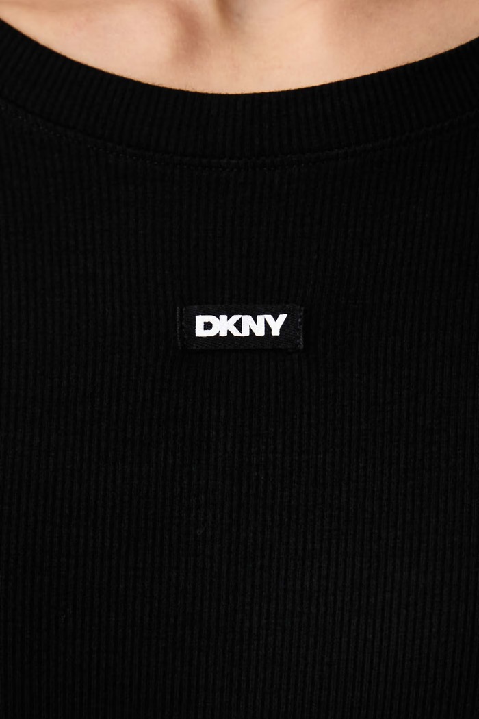 Koszula nocna damska z wiskozy DKNY YI00136 czarny