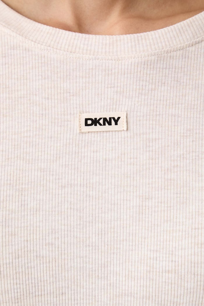 Piżama damska z wiskozy DKNY beżowy YI80136