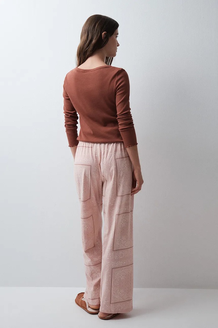 Odzież women'secret Spodnie piżamowe damskie bawełniane 3704538 różowy