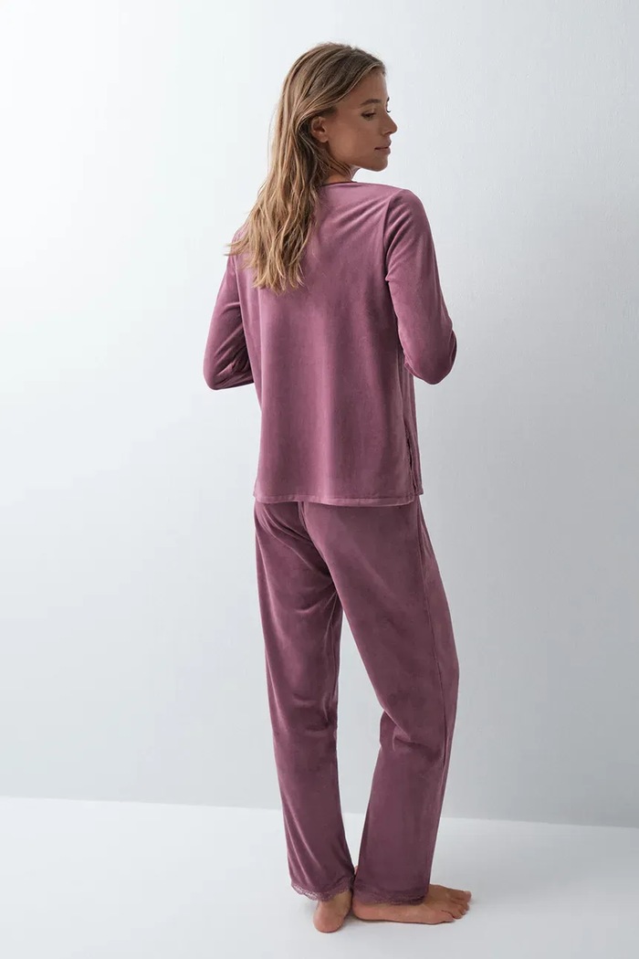 women'secret Piżama dwuczęściowa damska 3594758 fioletowy AW26