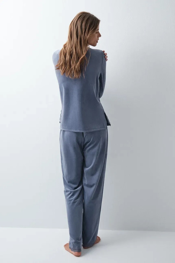 women'secret Piżama dwuczęściowa damska 3594757 niebieski AW26