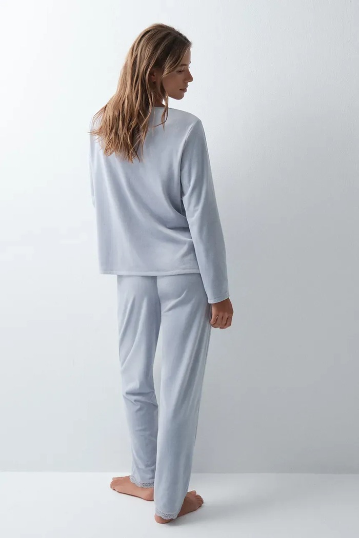 women'secret Piżama dwuczęściowa damska 3594761 niebieski AW26