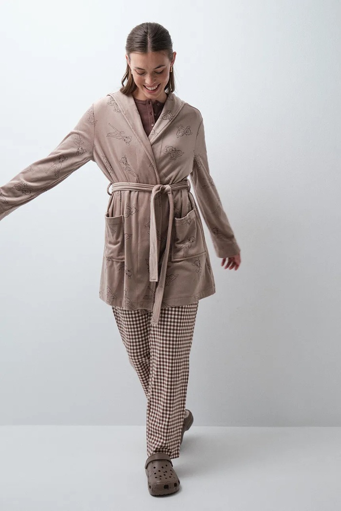 Odzież women'secret Szlafrok damski 4414342 brązowy