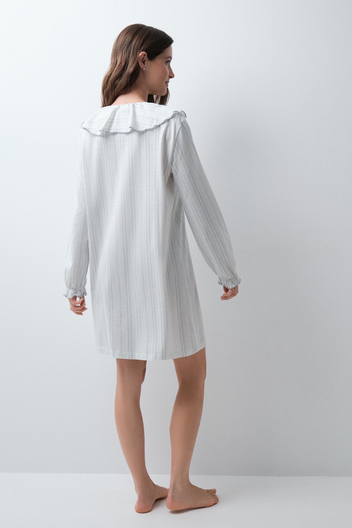 women'secret Koszula piżamowa damska bawełniana 4444826 beżowy AW26