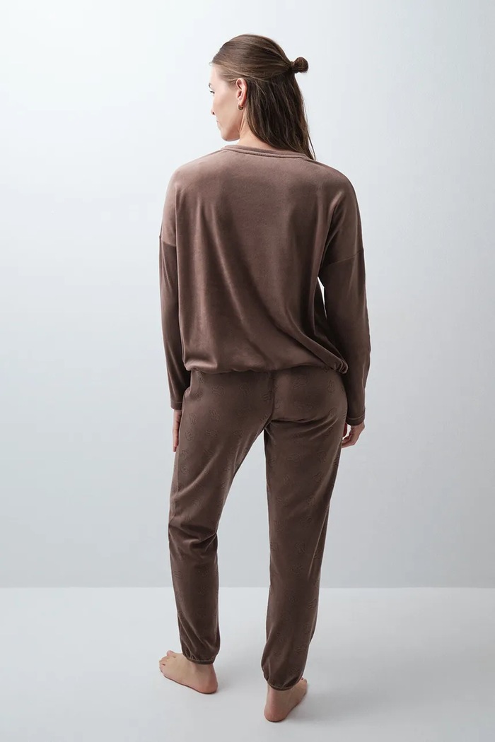 women'secret Dvodelna pižama ženska 3134086 rjava AW26
