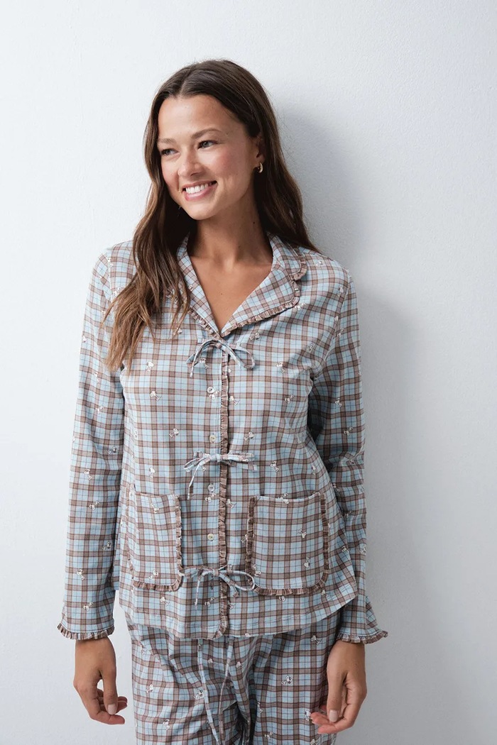 Odzież women'secret Piżama dwuczęściowa damska bawełniana 3134066 niebieski