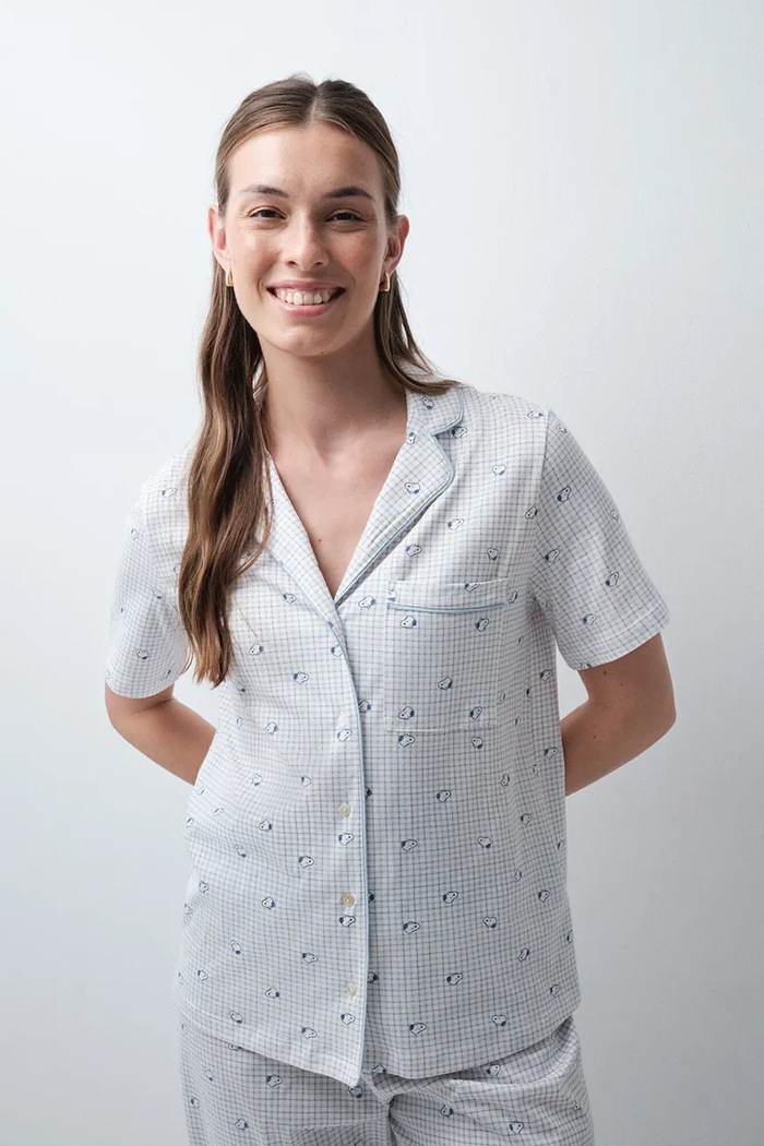 Odzież women'secret Piżama dwuczęściowa damska bawełniana 3134082 beżowy