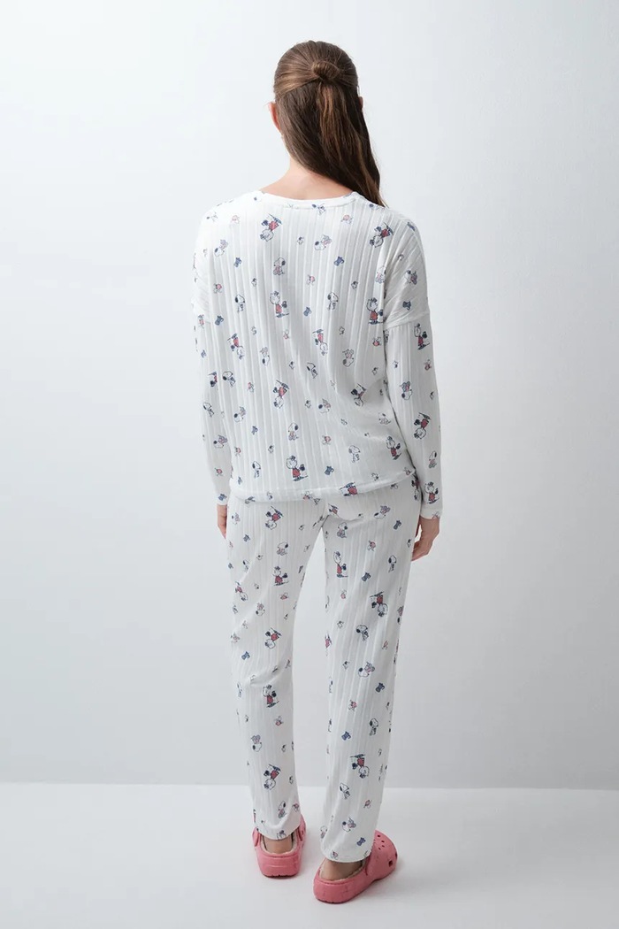 women'secret Piżama dwuczęściowa damska 3134127 biały AW26