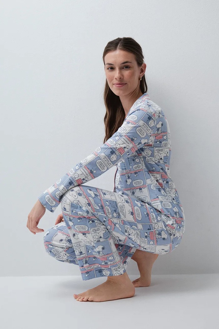 Piżama dwuczęściowa damska bawełniana women'secret 3134048 niebieski