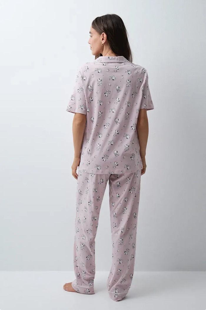 women'secret Piżama dwuczęściowa damska bawełniana 3134079 różowy AW26