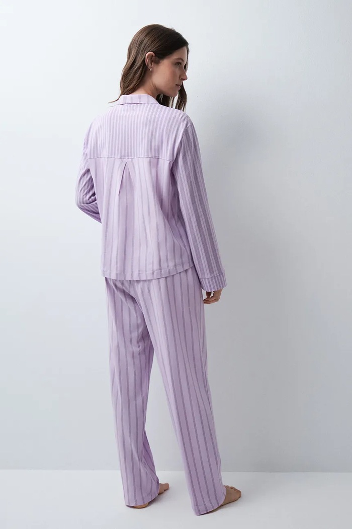 women'secret Piżama dwuczęściowa damska bawełniana 3794104 fioletowy AW26