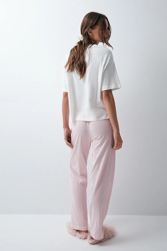 women'secret Spodnie piżamowe damskie bawełniane 3704541 różowy AW26