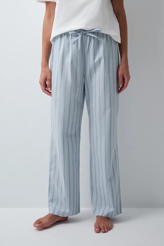 women'secret Spodnie piżamowe damskie bawełniane niebieski 3704546