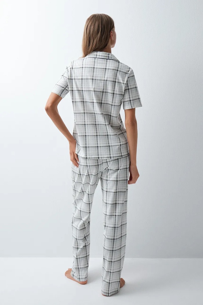 women'secret Piżama dwuczęściowa damska bawełniana 3794105 beżowy AW26