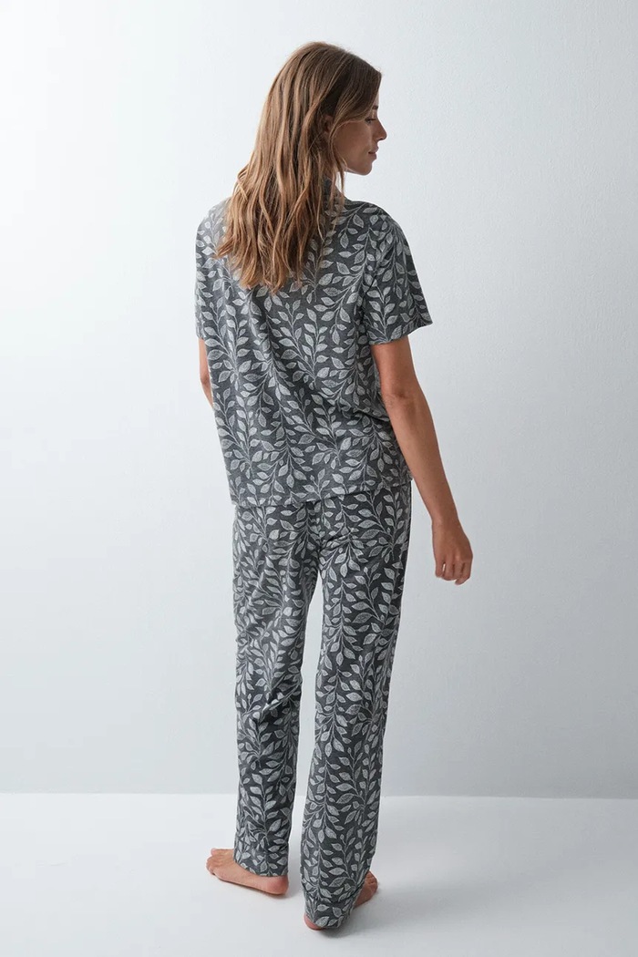 women'secret Piżama dwuczęściowa damska 3794106 szary AW26