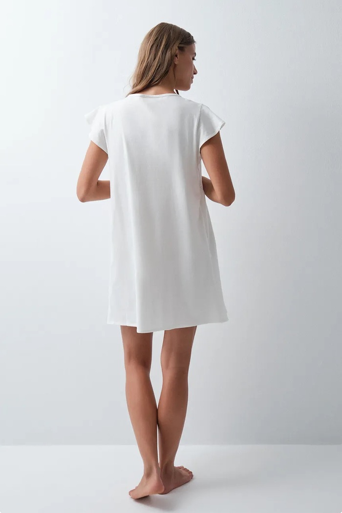 Odzież women'secret Koszula nocna damska bawełniana 4924804 beżowy