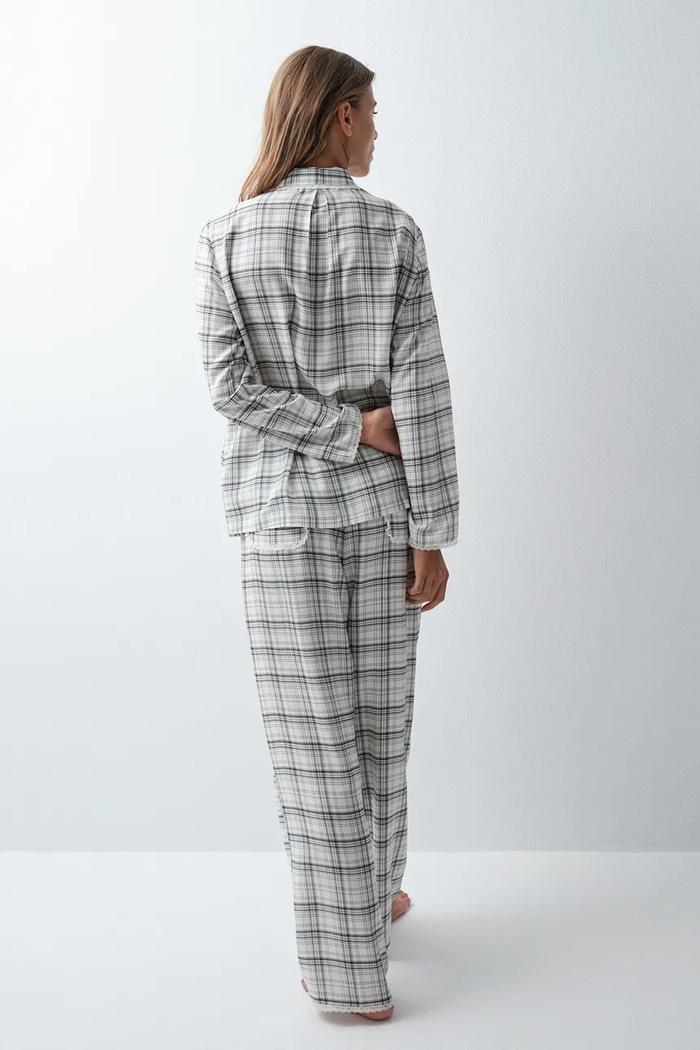 women'secret Piżama dwuczęściowa damska z wiskozy 3794110 beżowy AW26