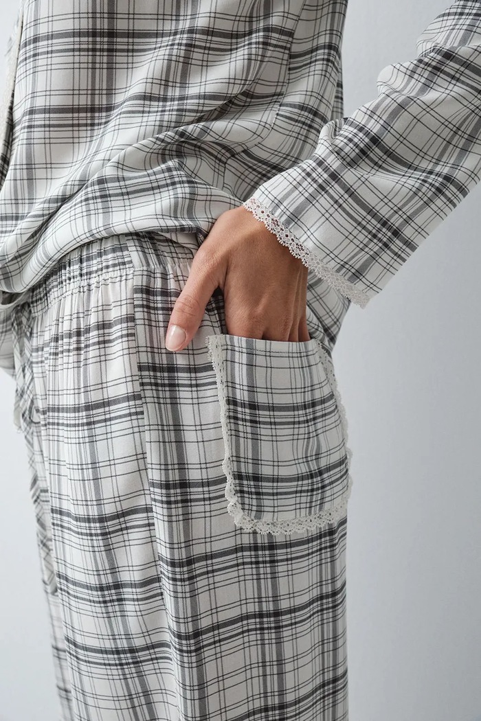 Piżama dwuczęściowa damska z wiskozy women'secret beżowy 3794110