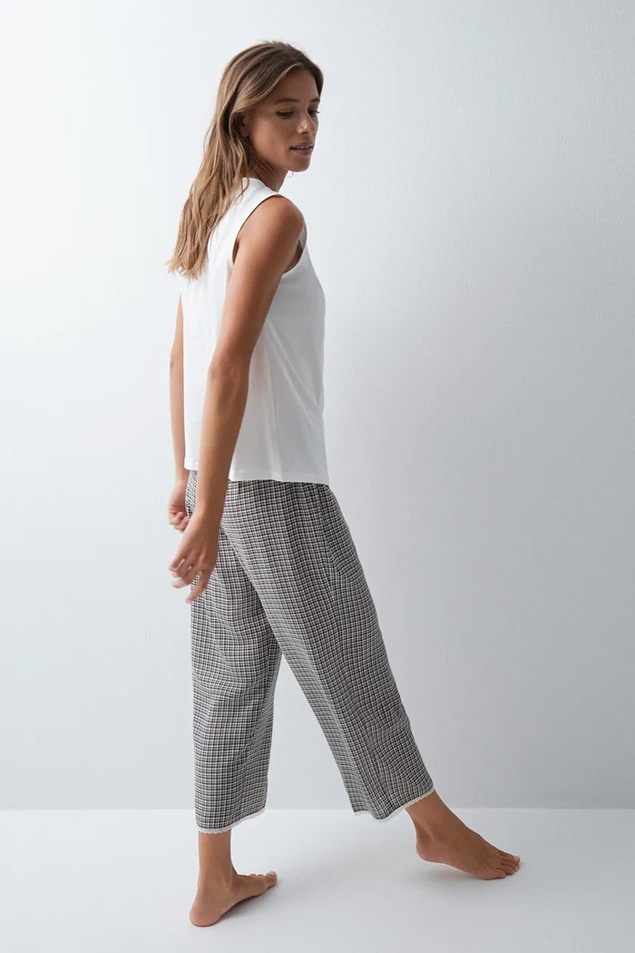 Odzież women'secret Spodnie piżamowe damskie z wiskozy 3704554 szary
