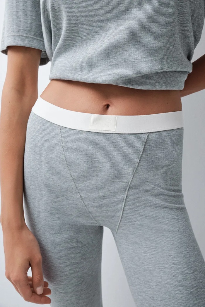 Piżama dwuczęściowa damska z modalem women'secret szary 4754187