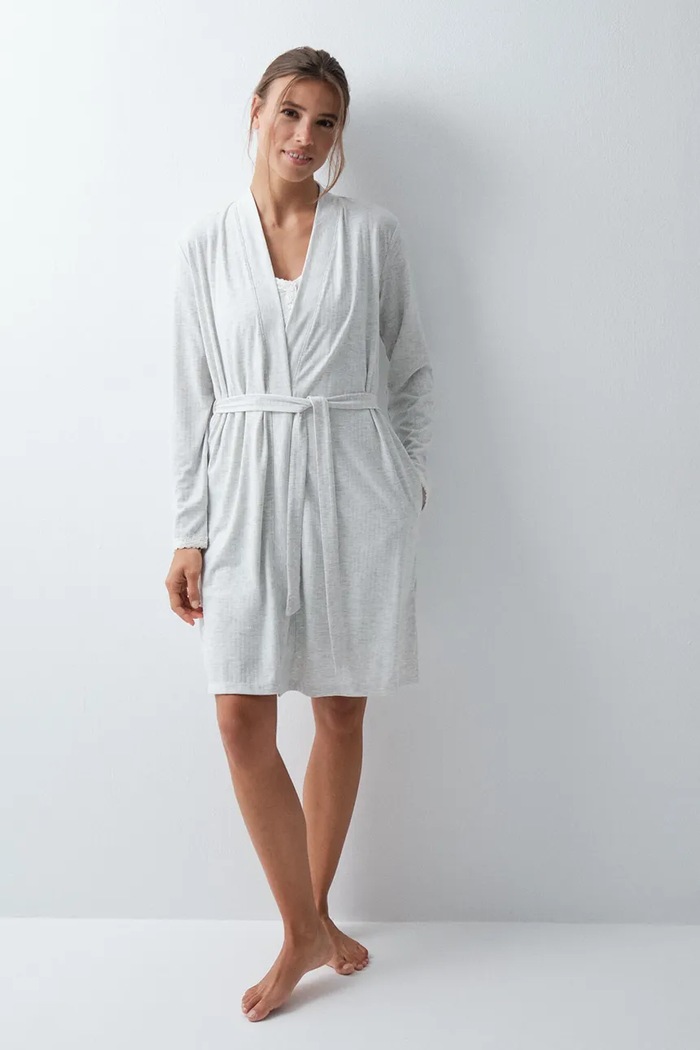 women'secret Szlafrok damski szary 4684176