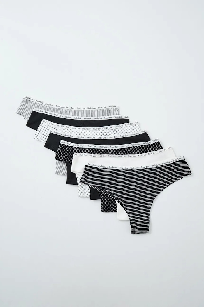 women'secret Brazyliany damskie bawełniane z elastanem 7-pack multicolor 4934583