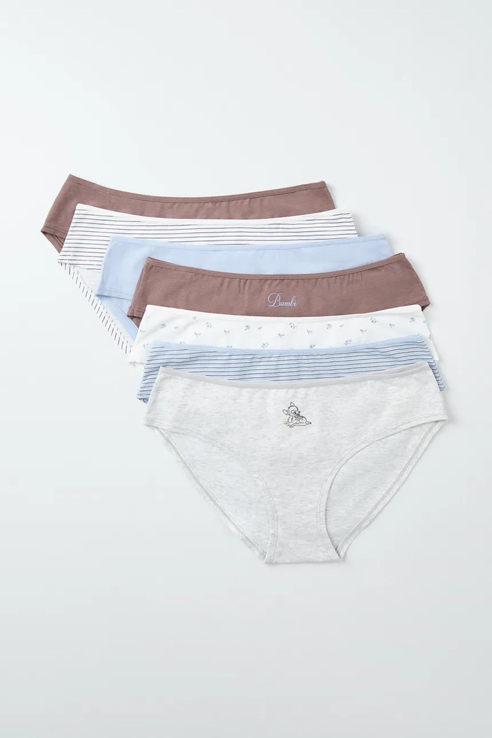 women'secret Figi damskie bawełniane z elastanem 7-pack multicolor 4934599