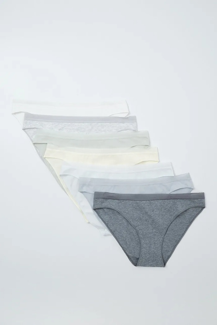 women'secret Figi damskie bawełniane z elastanem 7-pack multicolor 4934597