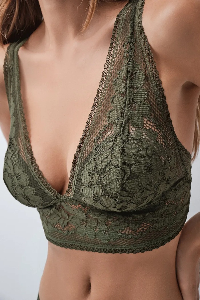 Odzież women'secret Biustonosz 4024390 zielony