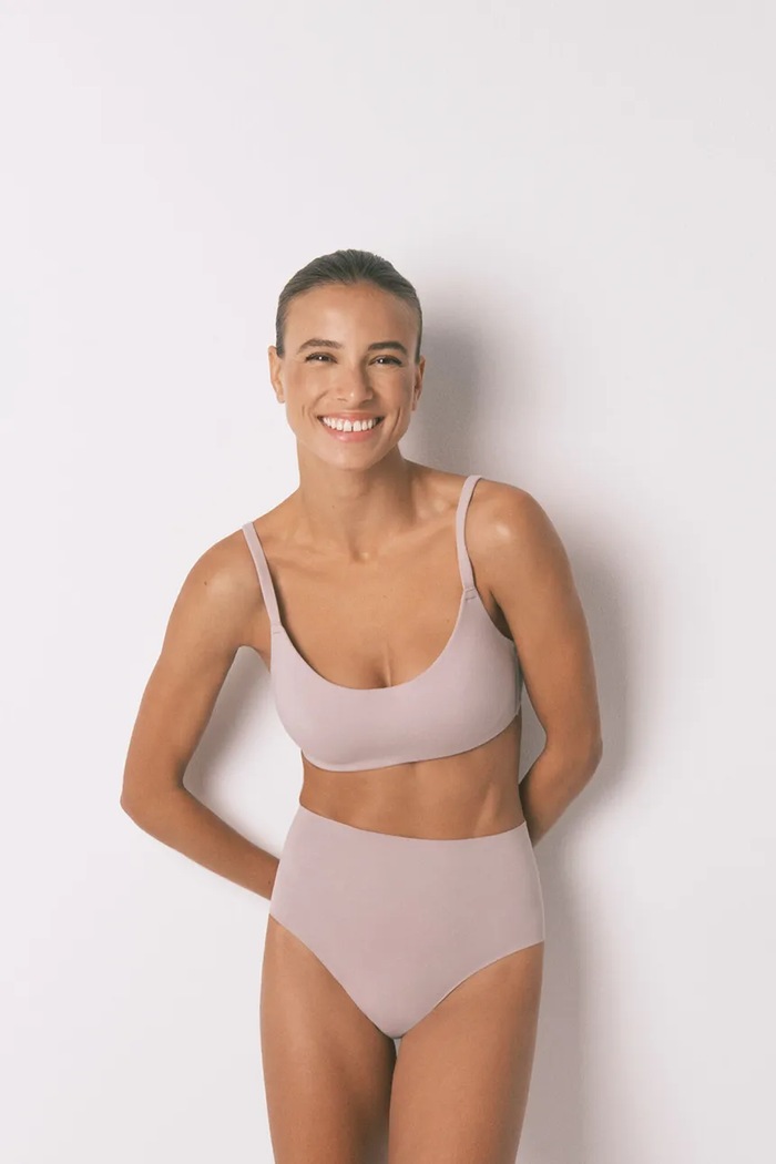 women'secret Figi damskie z bawełną 5691566 fioletowy AW26