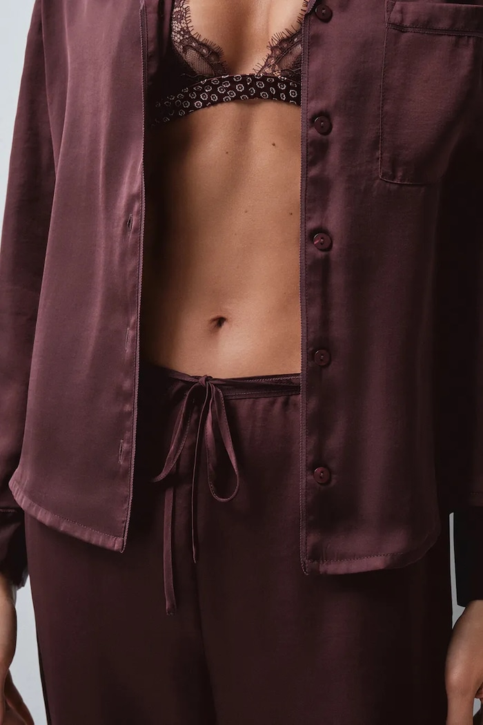 Dvodijelna pidžama za žene women'secret bordo 3594786