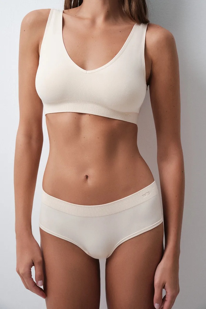 women'secret Figi damskie beżowy 4214253