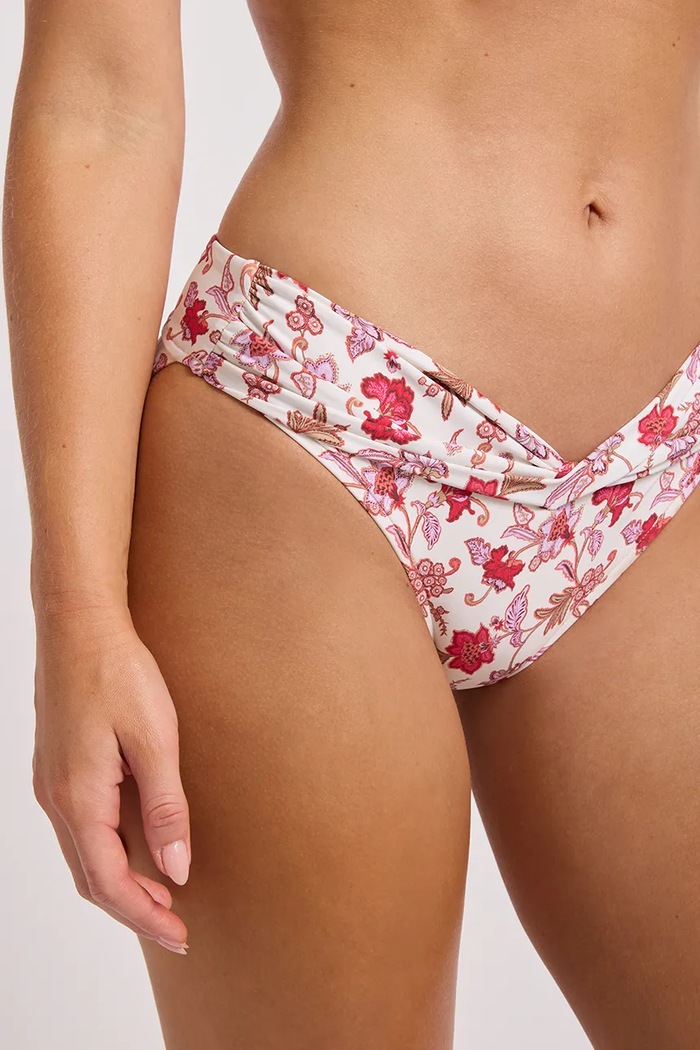 Seafolly figi kąpielowe Twist różowy 44320.332