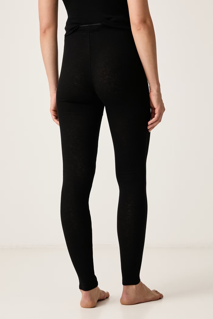 Odzież Chantelle Legginsy damskie wełniane Warm Radiance C1B8E3 czarny
