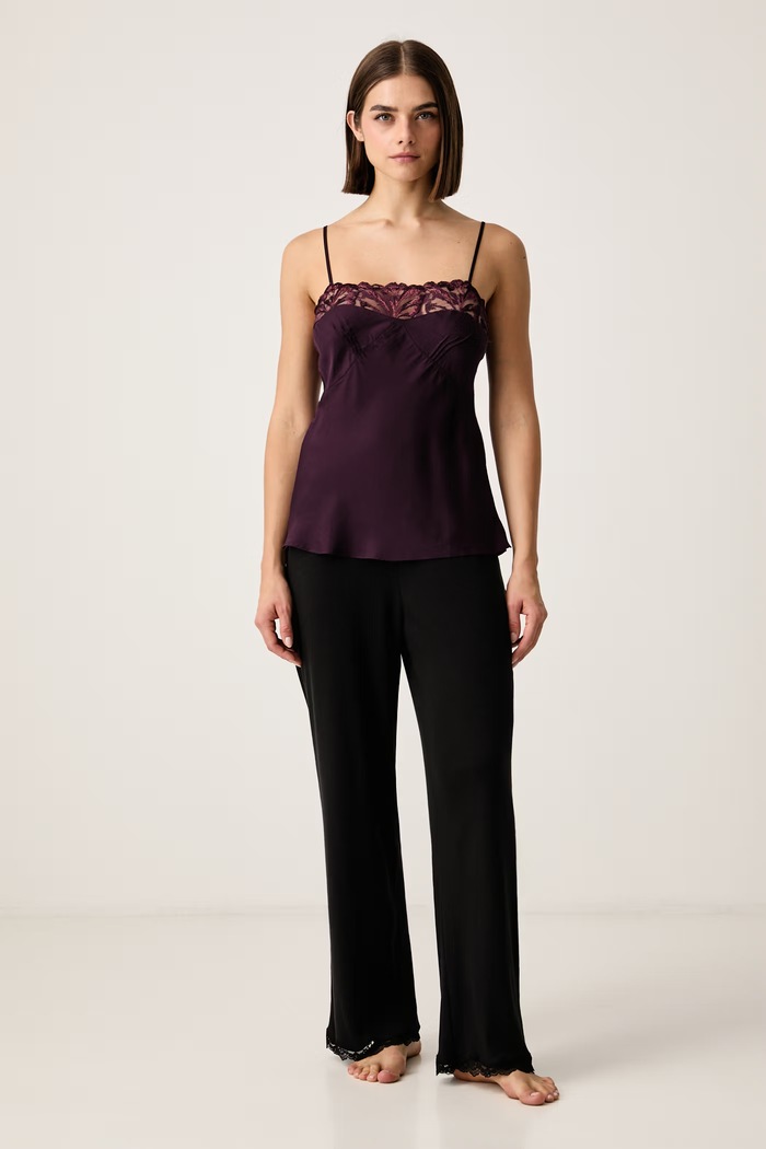 Chantelle Top bieliźniany damski z lyocellu Illusion C1B0I5 fioletowy AW26