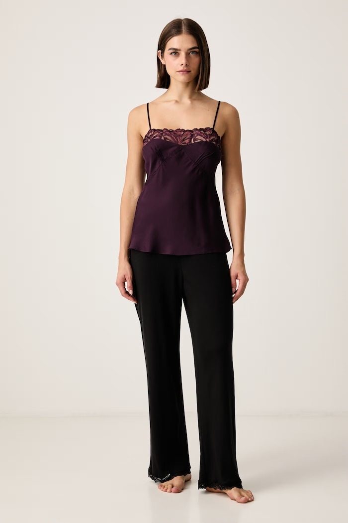 Chantelle Top bieliźniany damski z lyocellu Illusion C1B0I5 fioletowy AW26